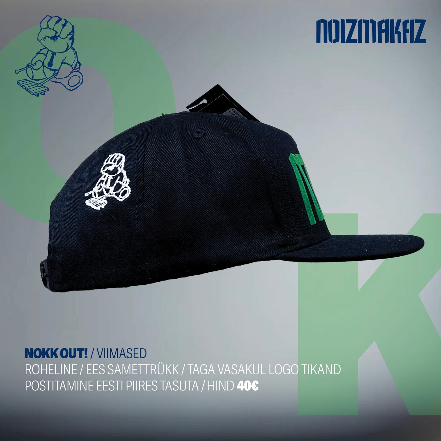 Snapback Cap – Noizmakaz Roheline
