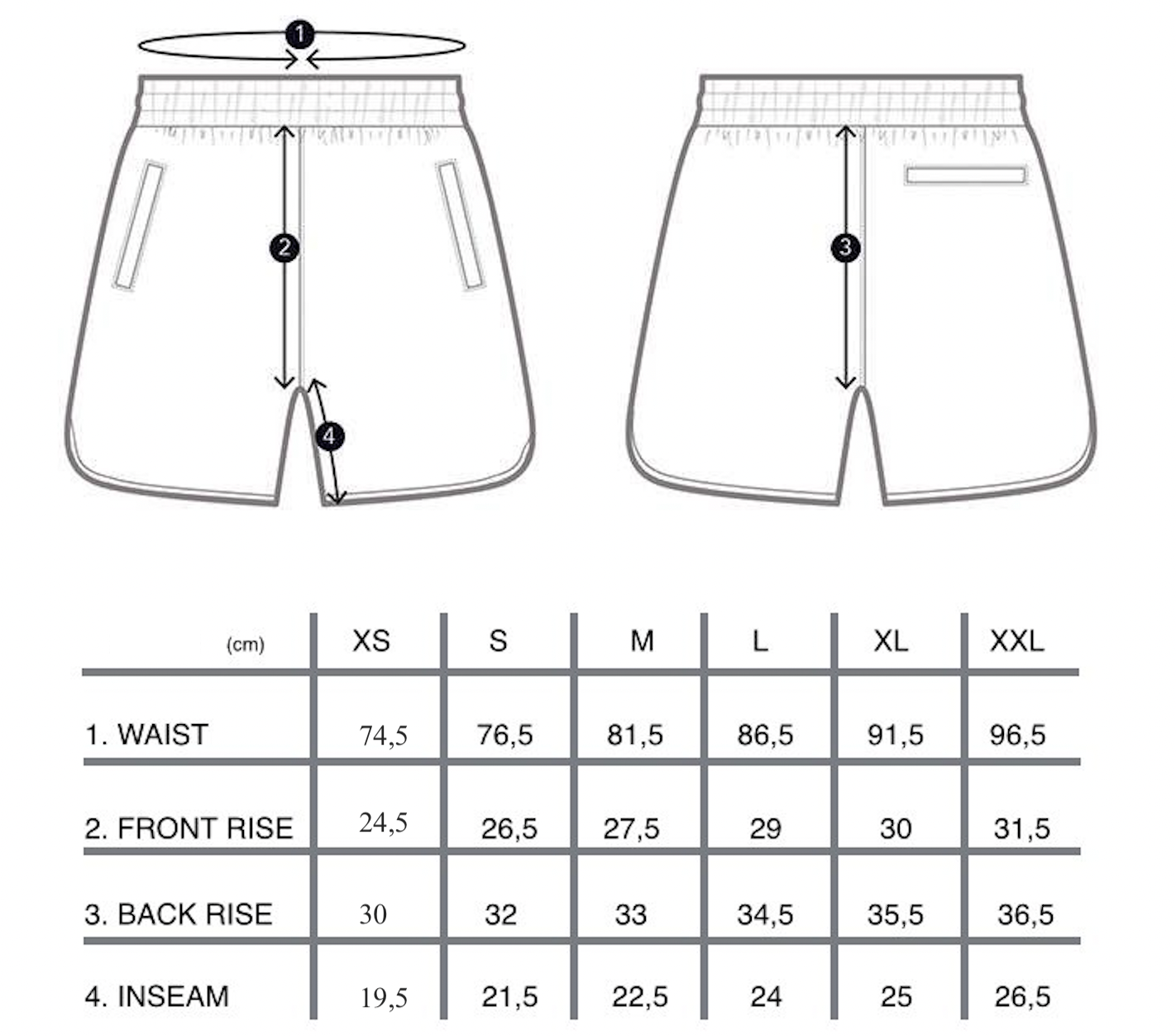 Unisex lühikesed püksid 400 MUST