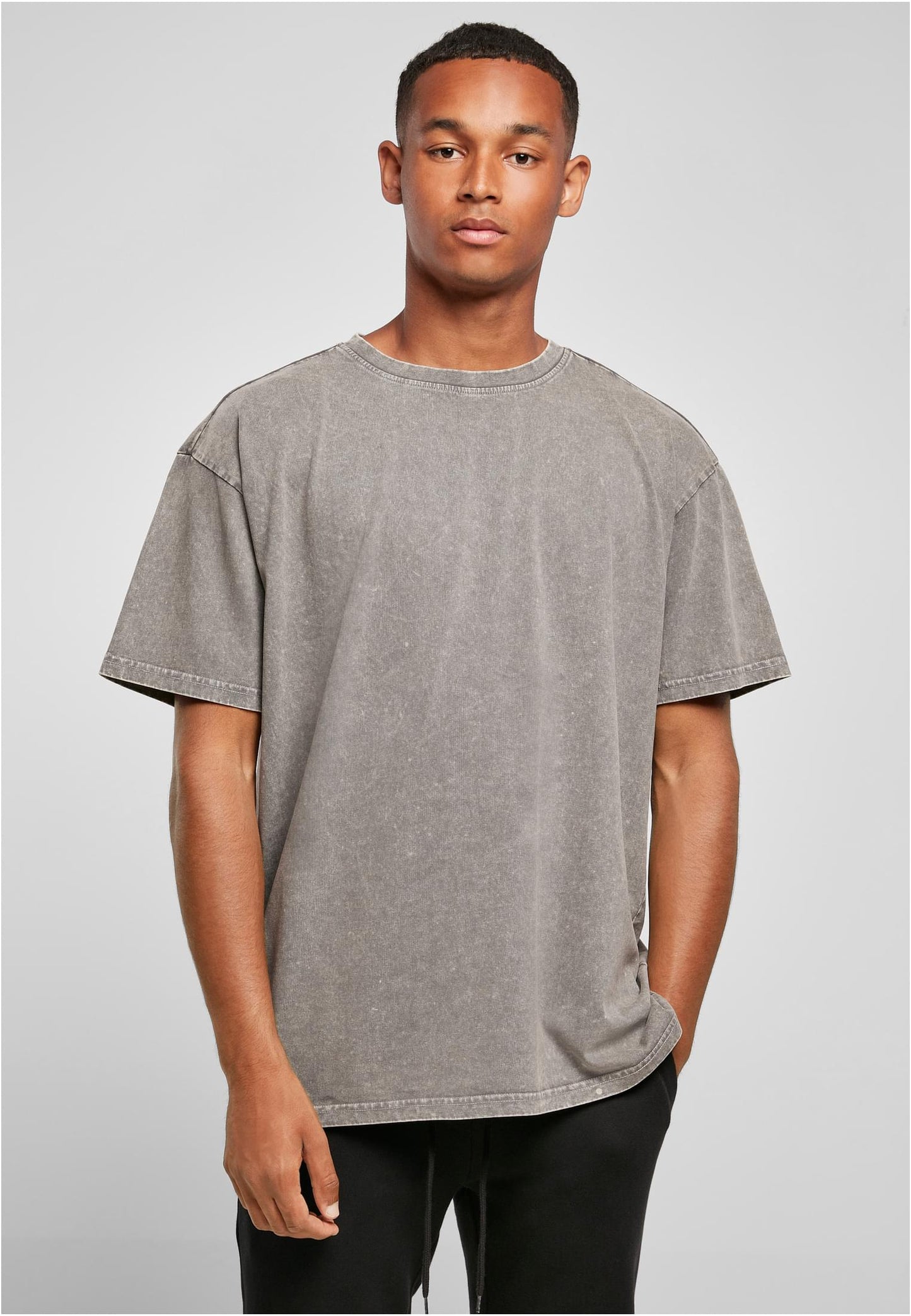 Acid Washed Heavy Oversize Tee Asphalt