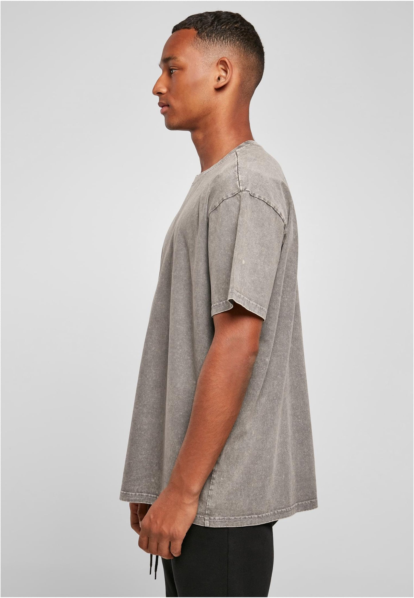 Acid Washed Heavy Oversize Tee Asphalt