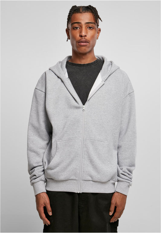 Ultra Heavy Zip Hoody Heather Grey