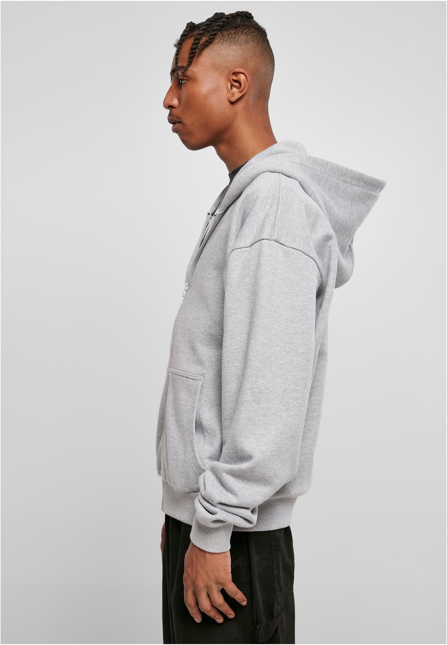 Ultra Heavy Zip Hoody Heather Grey