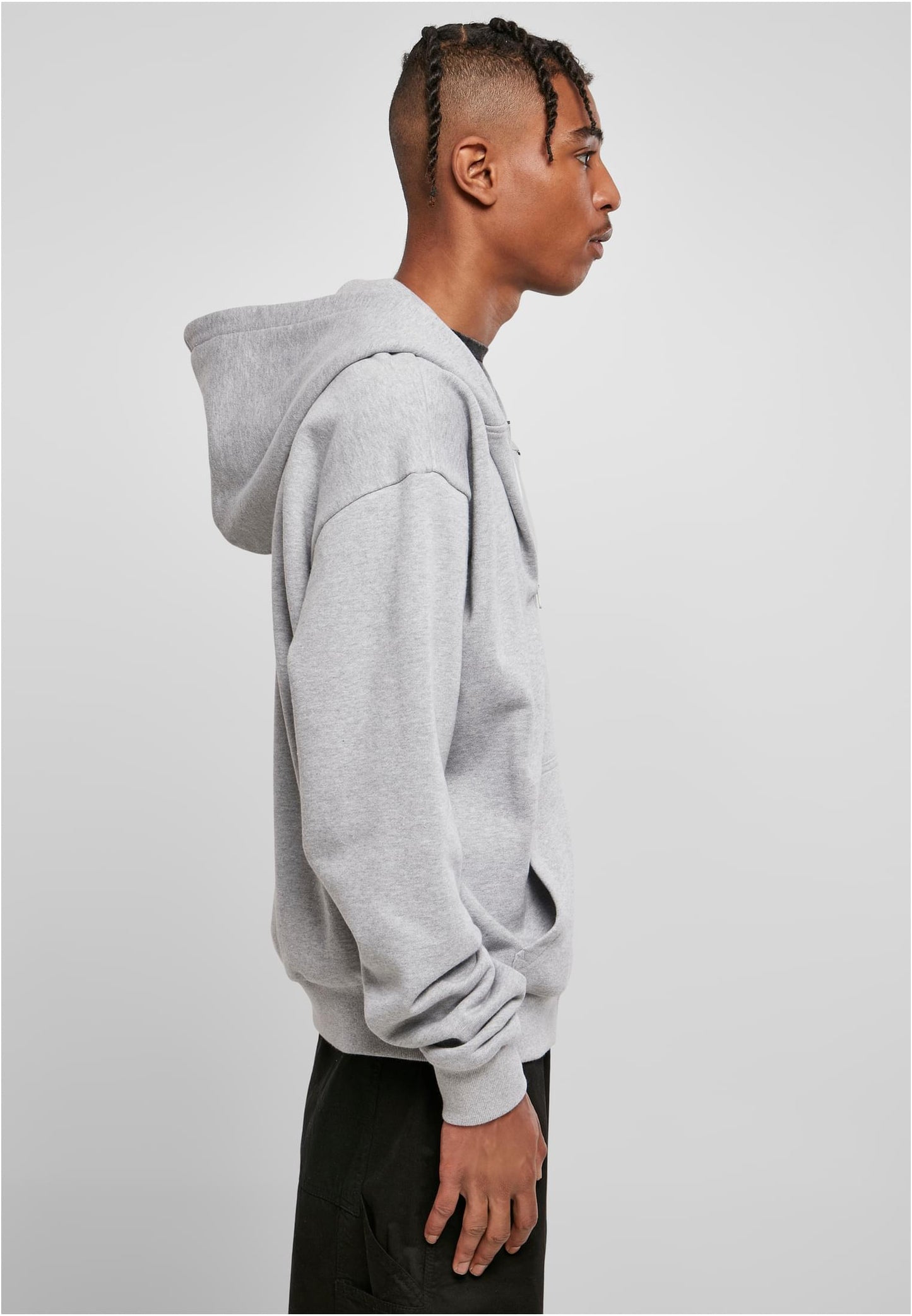 Ultra Heavy Zip Hoody Heather Grey