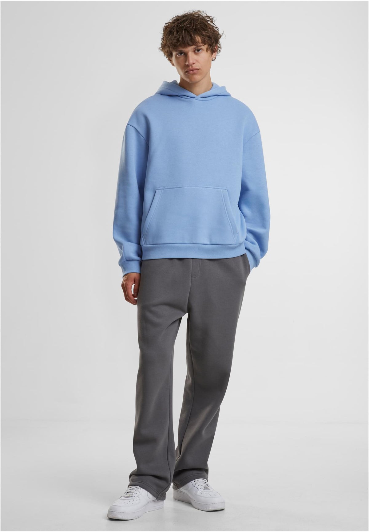 Fluffy Hoody Powder Blue