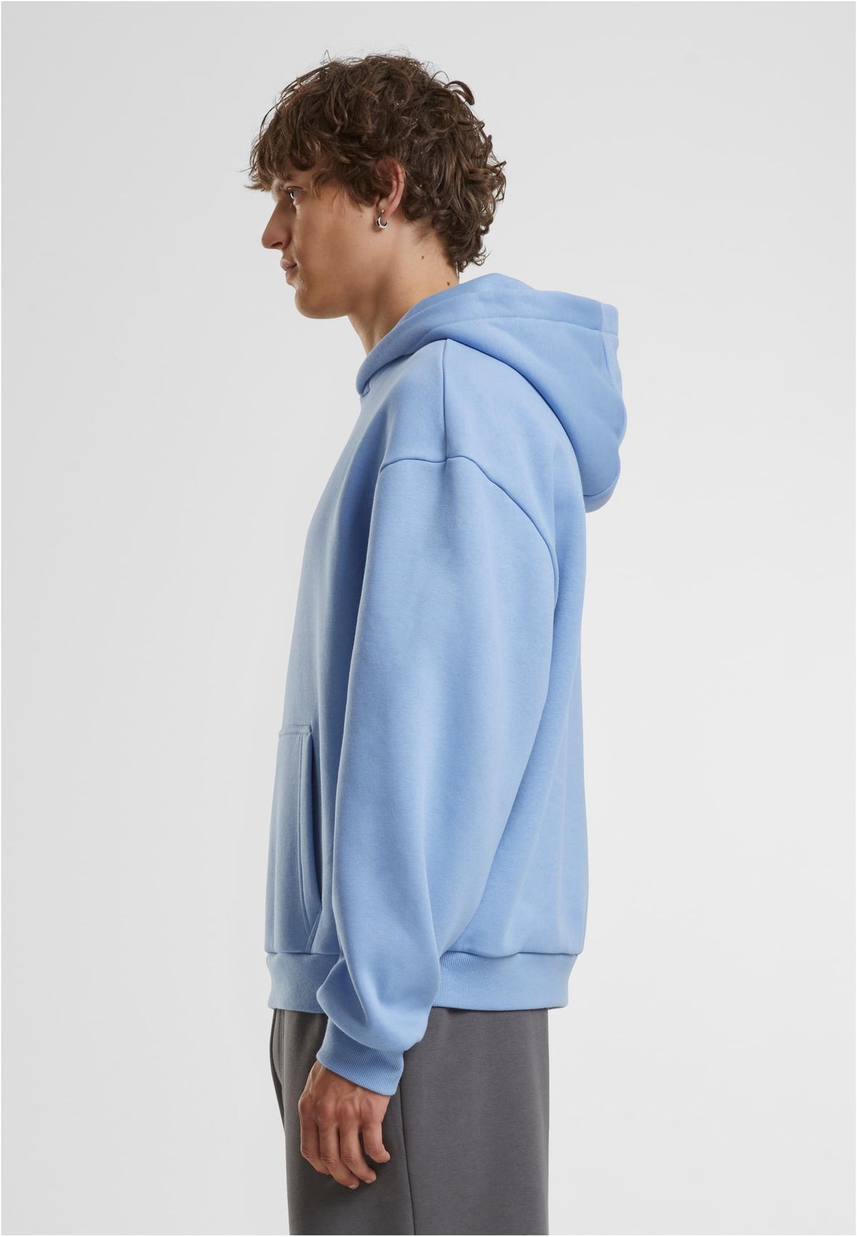 Fluffy Hoody Powder Blue