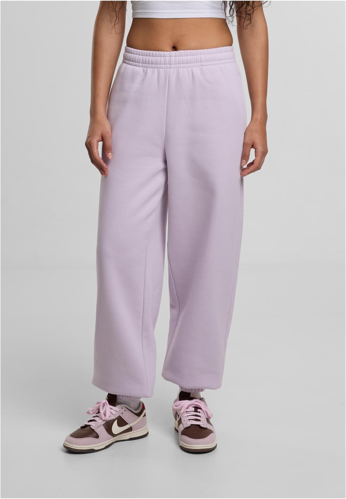 Ladies Fluffy Sweatpants Lilac