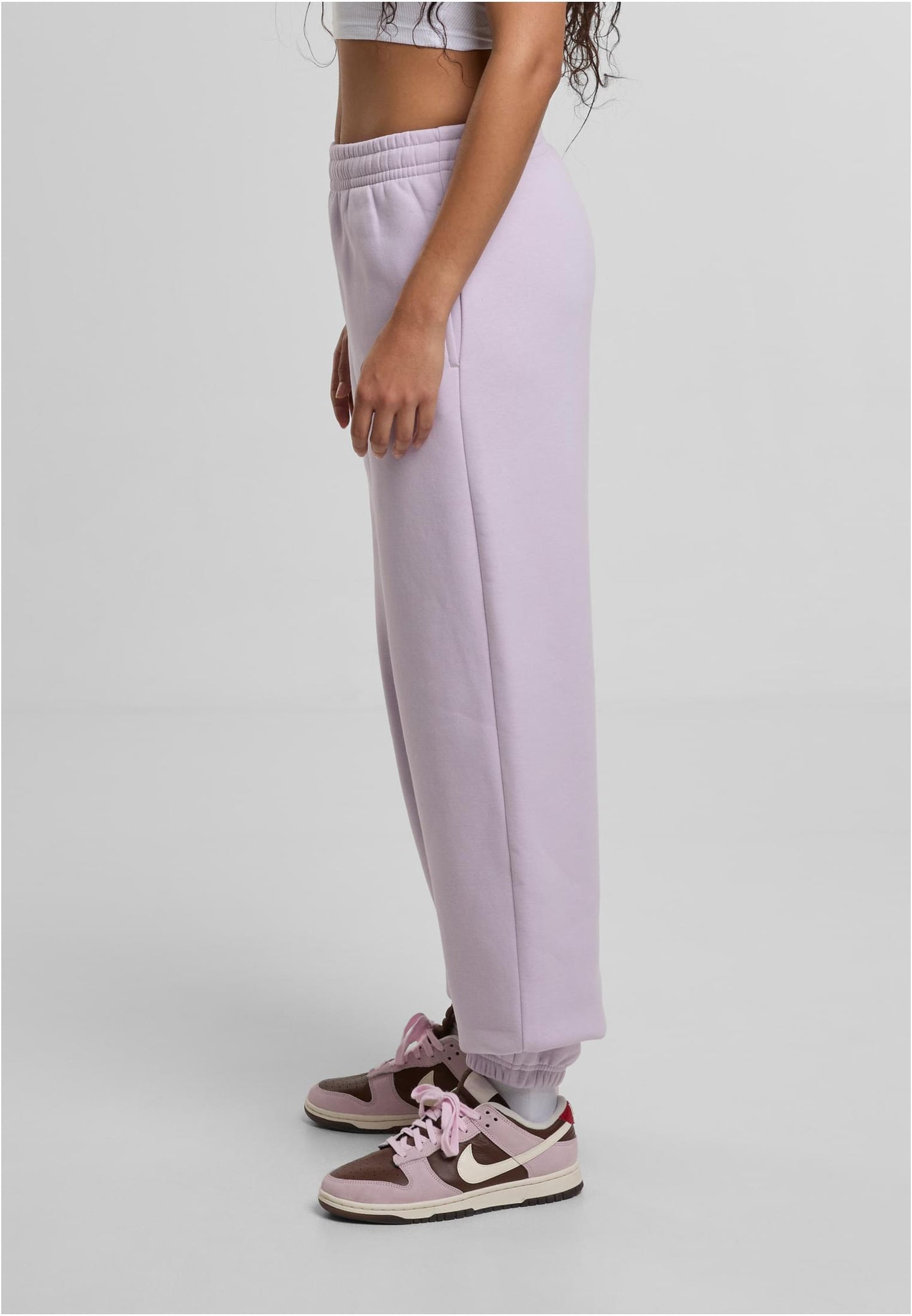 Ladies Fluffy Sweatpants Lilac